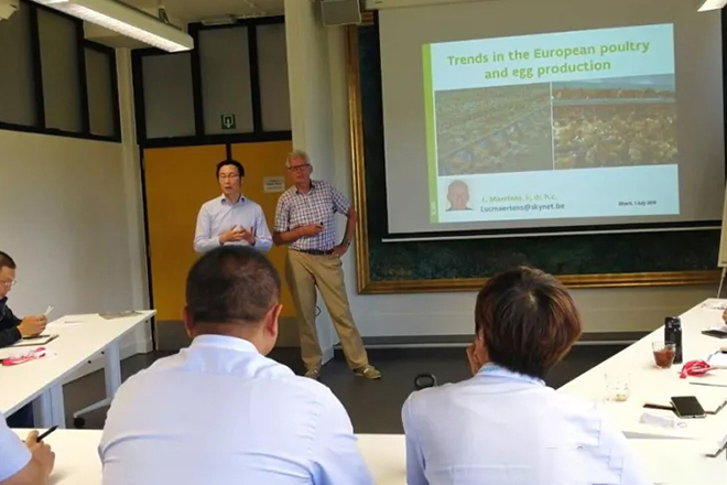 天源技術團隊赴比利時參加家禽健康養殖培訓