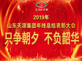 “隻争朝夕 不負韶華”——2019年山東天源集團總結表彰大會隆重舉行
