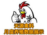 天源禽料月度養殖數據展示